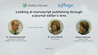 Part 4 - Looking at manuscript publishing through a journal editor's lens